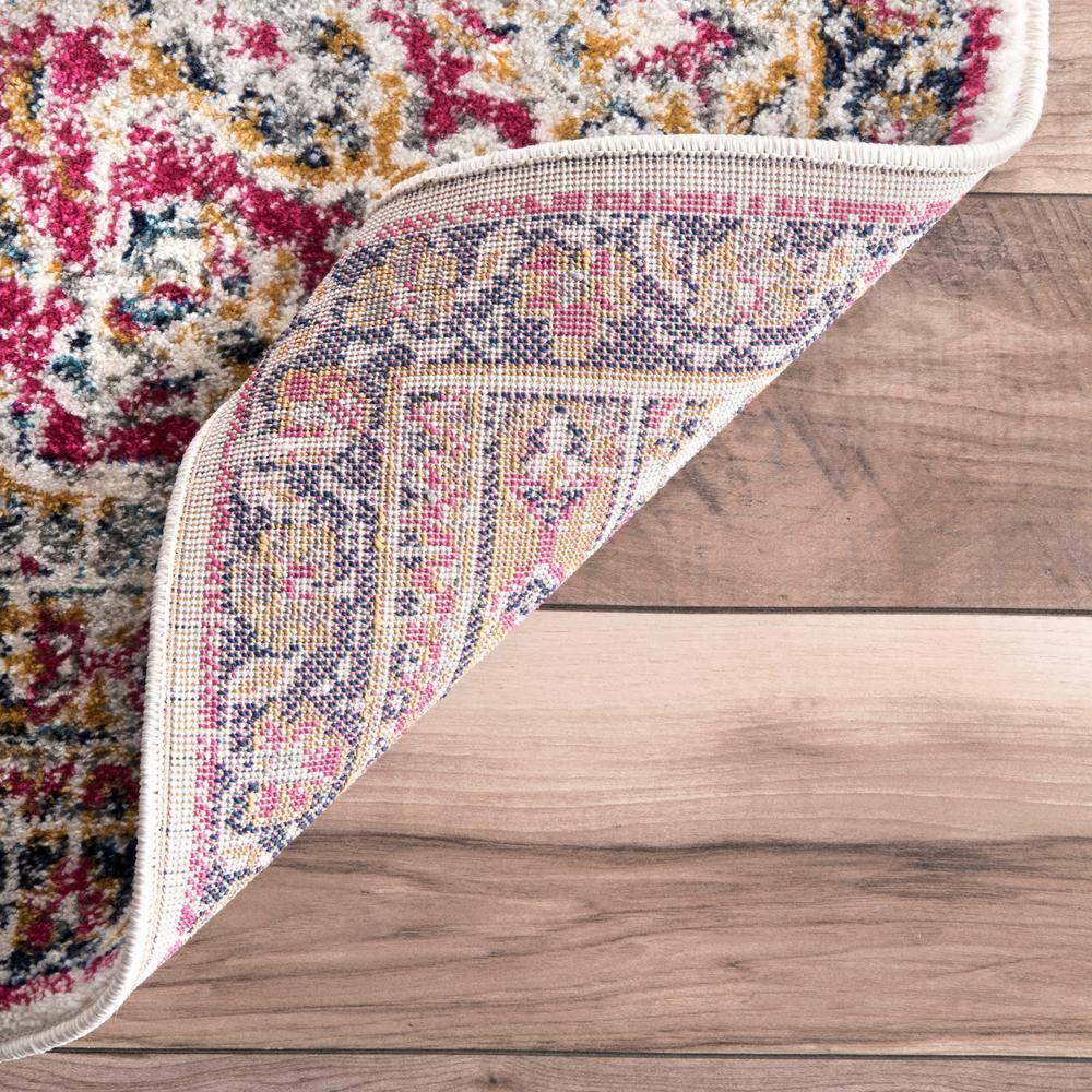 Nuloom Tabitha Oriental/Persian 4x6 Area Rug for Living Room Bedroom Dining Room Kitchen, Pink/Ivory