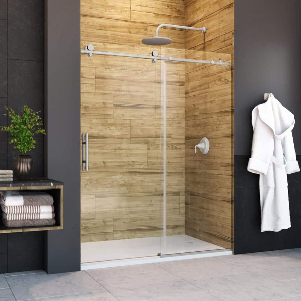 Holcam ECSE180.BNK.CLR.6074.HS Eclipse 56" W x 74" H Single Sliding Frameless Shower Door