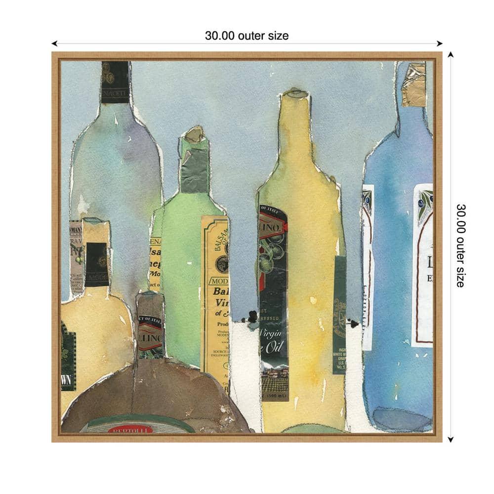 Amanti Art 30"x30" Oil and Vinegar IV by Samuel Dixon Framed Canvas Wall Art Print