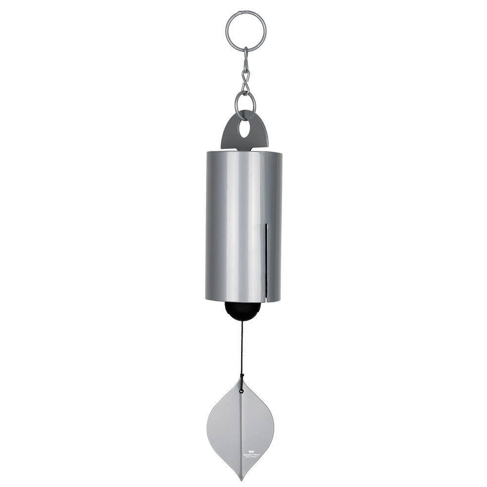Woodstock Windchimes Heroic Windbell Harbor Gray, Wind Chimes For Outside, Wind Chimes For Garden, Patio, and Outdoor Decor, 24"L