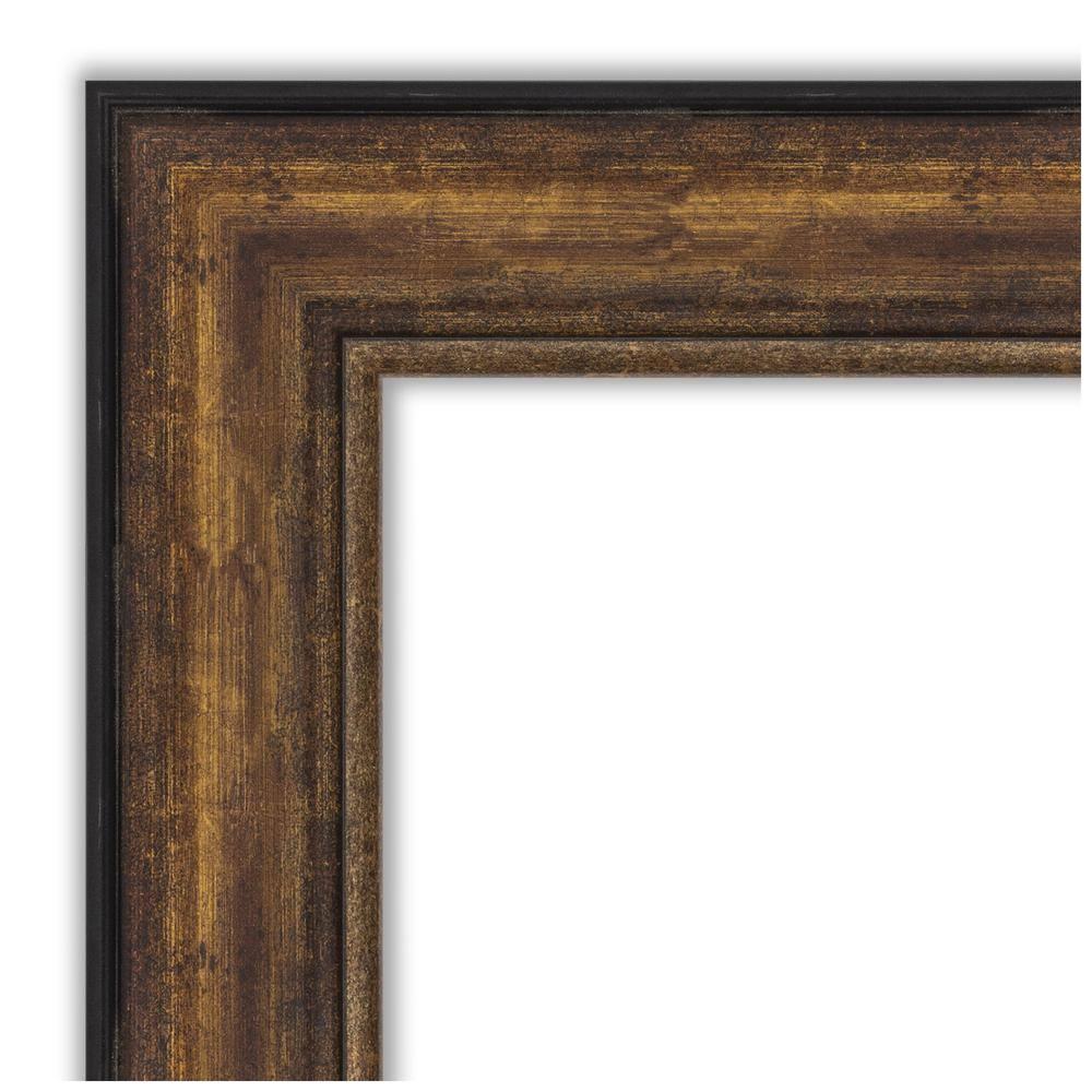 Medium Rectangle Bronze Bronze/Copper Metallic Beveled Glass Modern Mirror (31.5 in. H x 25.5 in. W)