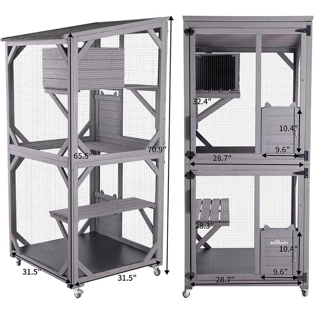 Aivituvin Portable Cat Playpen