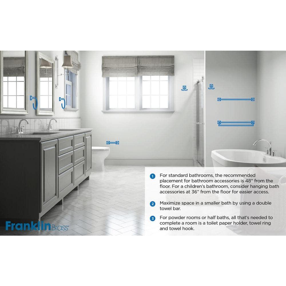 Voisin 24 in. Towel Bar Bath Hardware Accessory in Matte Black