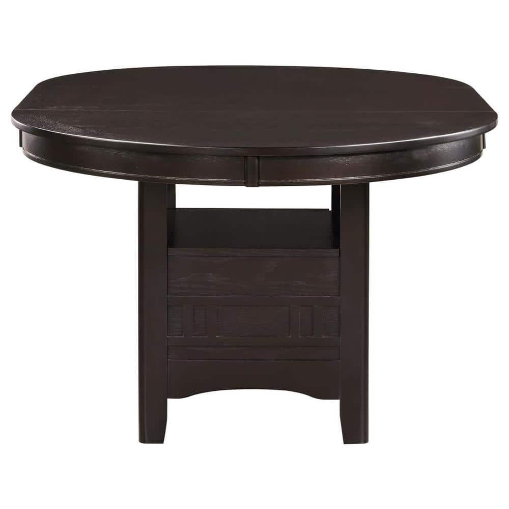 Coaster Furniture Coaster Furniture Lavon Oval Extension Leaf Dining Table Espresso