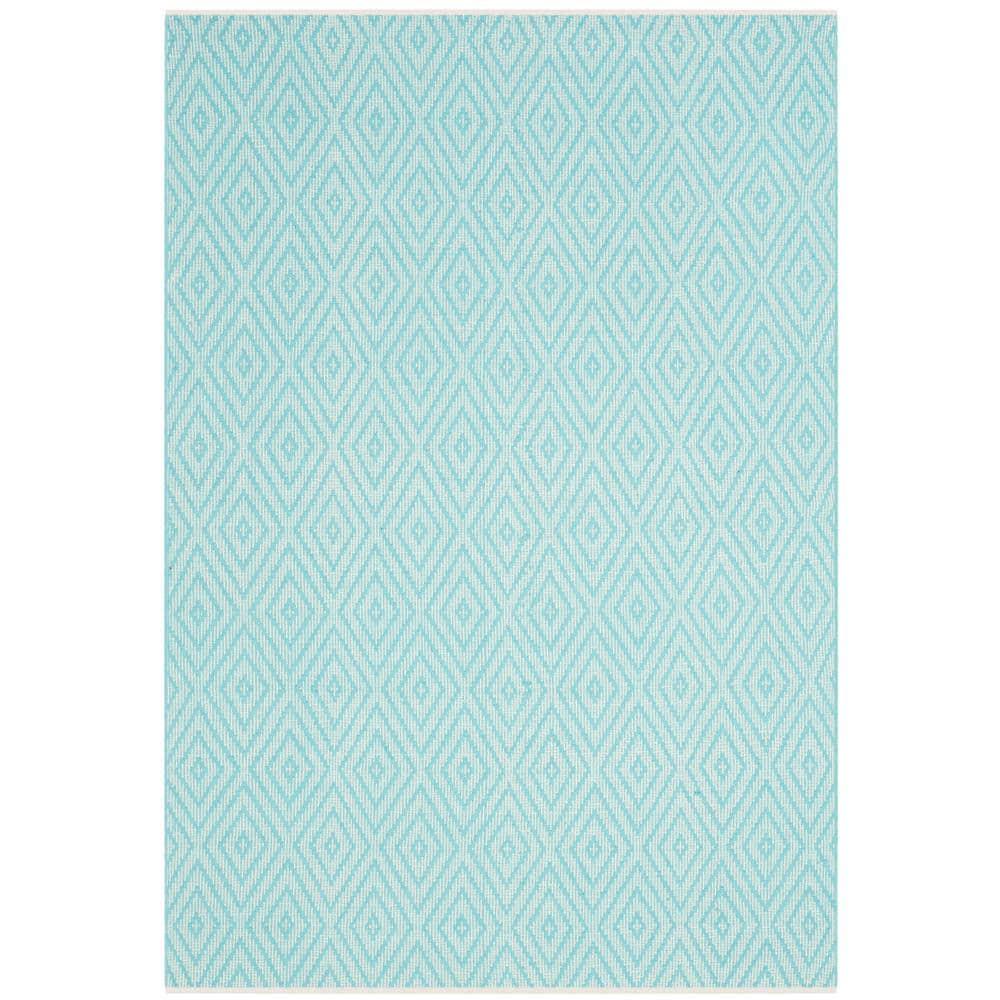 Montauk MTK811 Hand Woven Indoor Area Rug - Turquoise/Ivory - 5'x7' - Safavieh.
