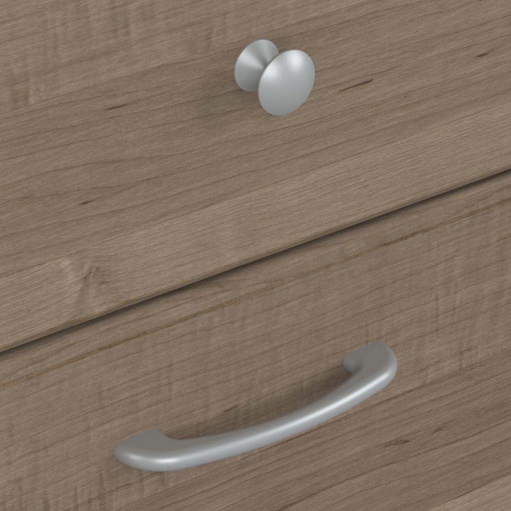Cabot 60W Computer Desk with Drawers in Ash Gray - Engineered Wood