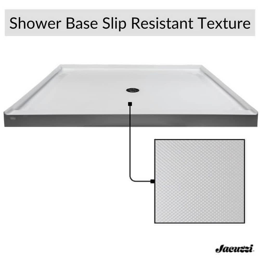 Center Drain 36" x 48" Shower Base