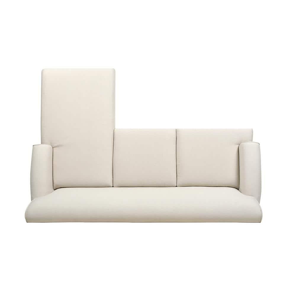 Jennifer Taylor Home Alana 88" Lawson L-Shape Reversible Living Room Sectional Sofa, Light Beige