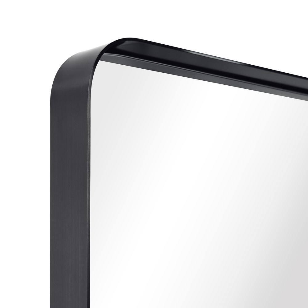 Empire Art Direct Ultra Stainless Steel Rectangular Wall Mirror Brushed Black 24" x 36" Black