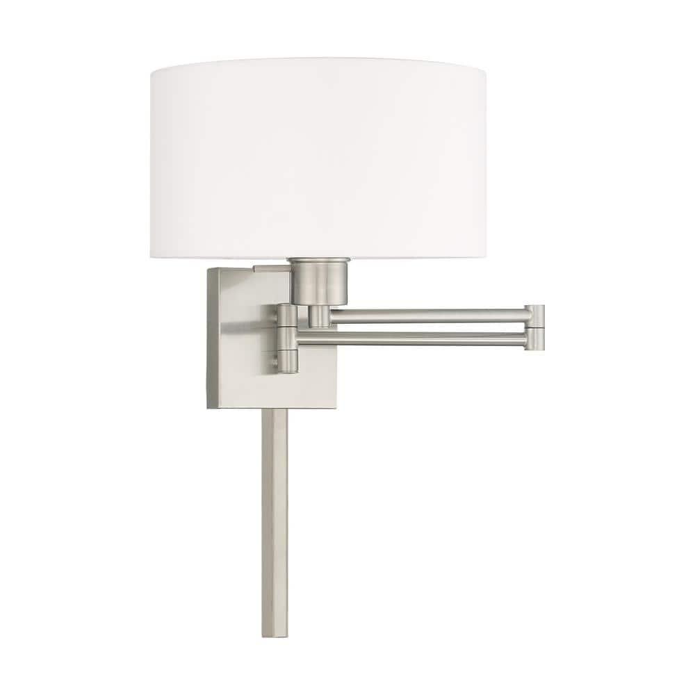 Livex Lighting 1 - Light Wall Light in  Brushed Nickel