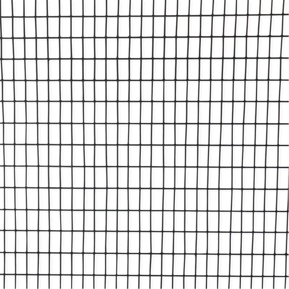 Fencer Wire Fencer Wire 16 Gauge Black Vinyl Coated Welded Wire w/ Mesh Size 0.5 inch X 1 inch, Multiple Sizes