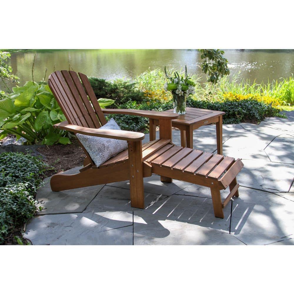 Vineyard Classic Brown Eucalyptus Square Outdoor End Table