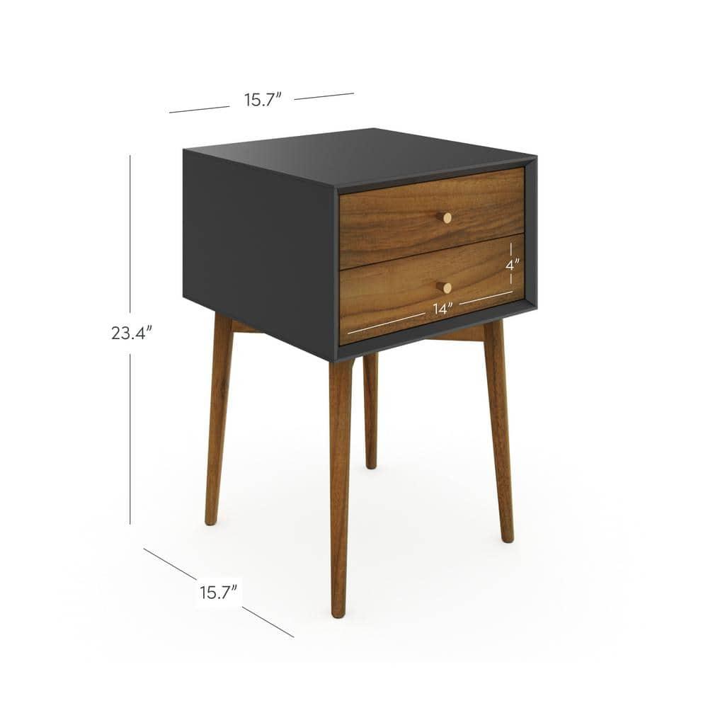 Harper Wood Nighstand With Storage