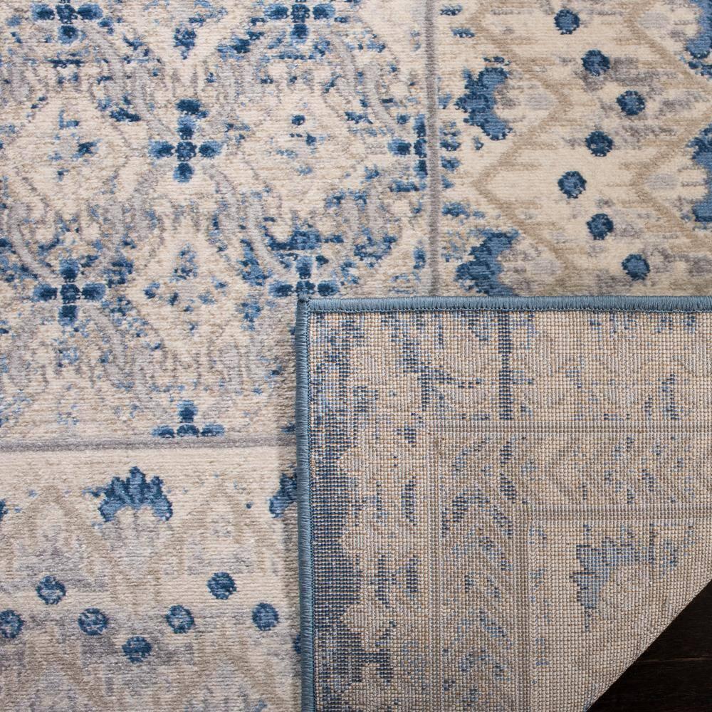 Brentwood BNT899 Power Loomed Indoor Area Rug - Light Grey/Blue - 5'x5' - Safavieh