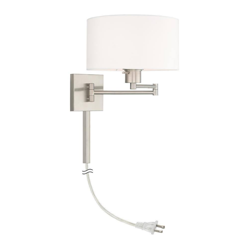 Livex Lighting 1 - Light Wall Light in  Brushed Nickel
