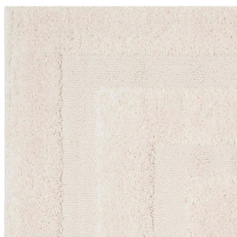 Florida Shag SG454 Power Loomed Indoor Area Rug - Creme/Creme - 4'x4' - Safavieh.