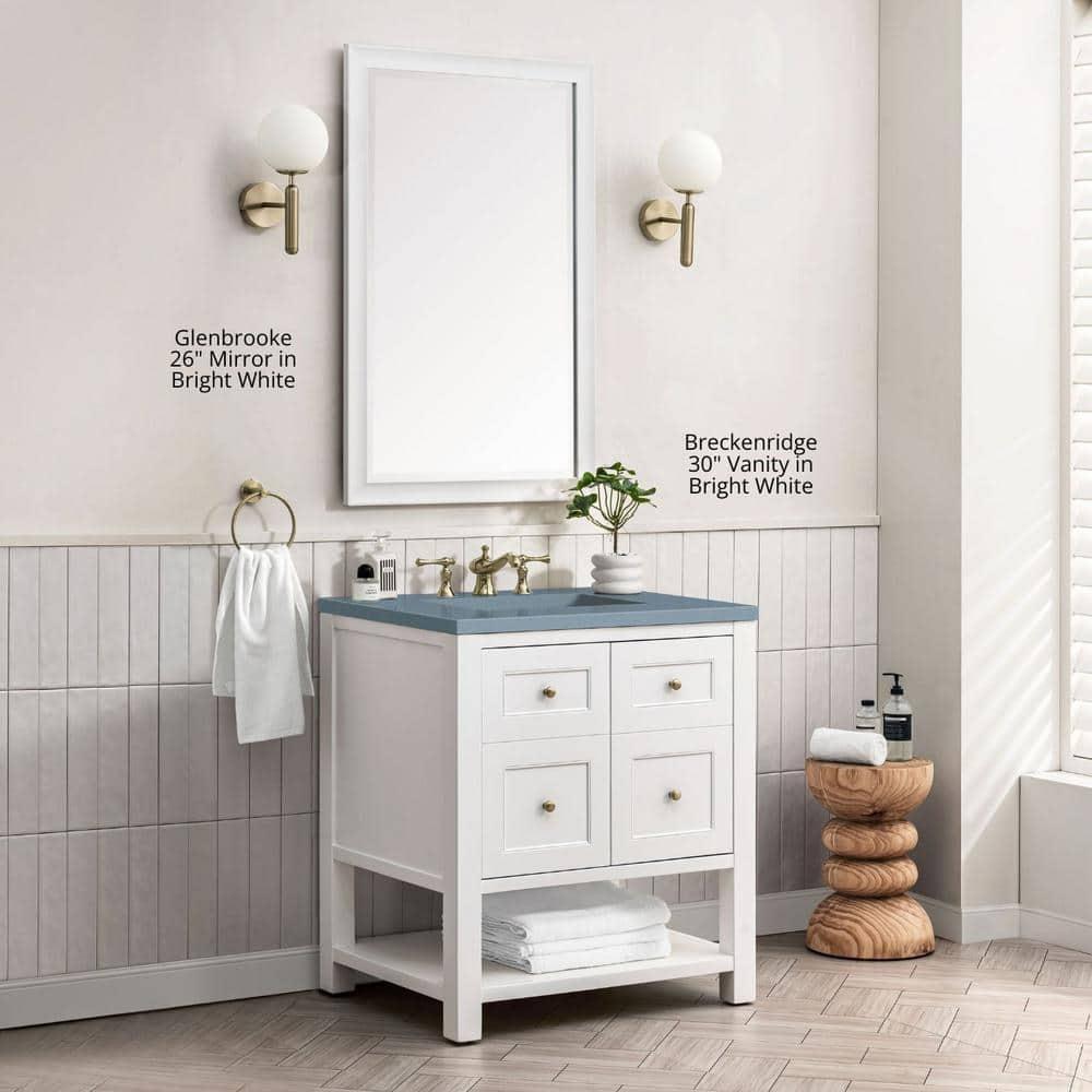Glenbrooke Solid Wood Flat Wall Mirror