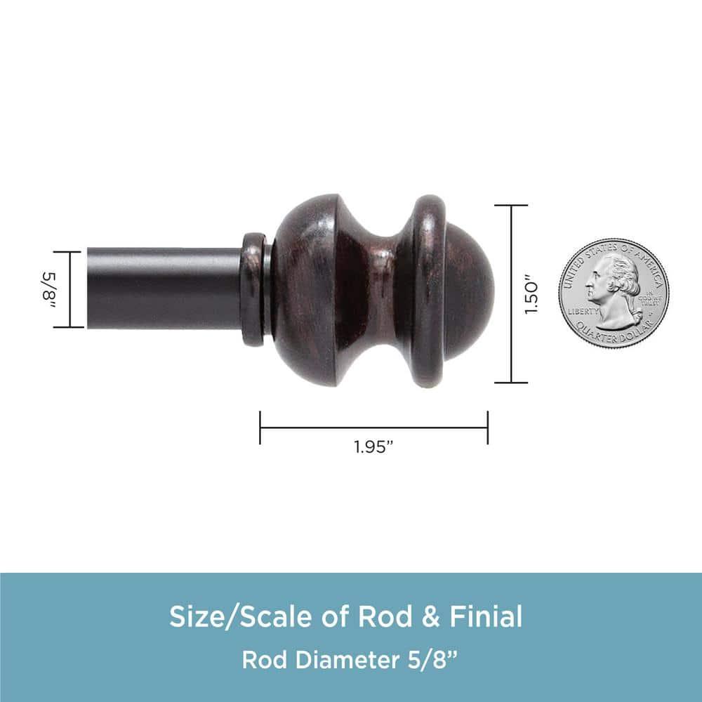 Kenney Berkley Kenney Kendall 5/8" Standard Decorative Window Curtain Rod
