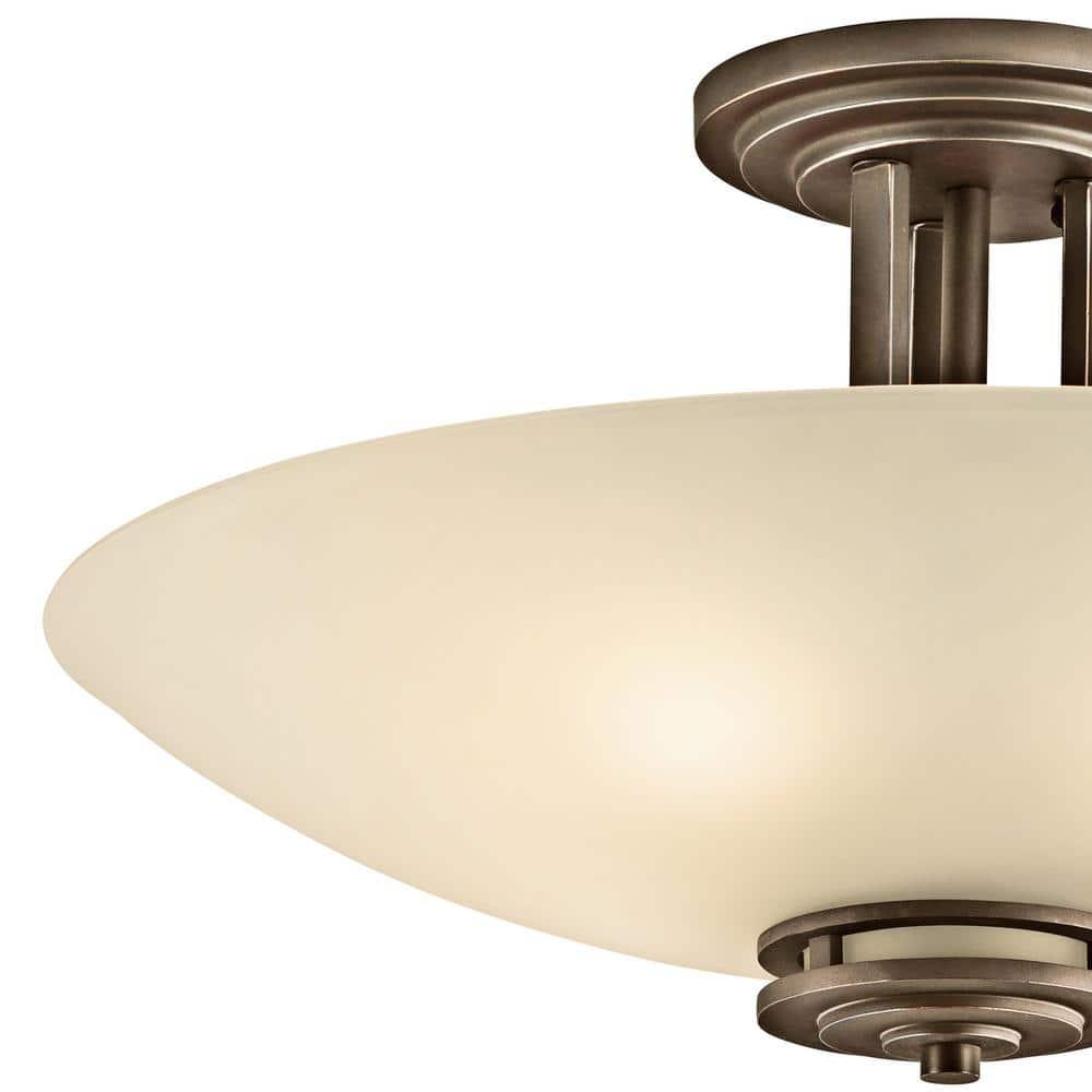 Hendrik Glass Semi Flush Mount