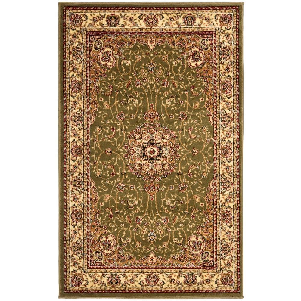 Lyndhurst LNH329 Power Loomed Area Rug - Sage/Ivory - 5'3"x7'6" - Safavieh.