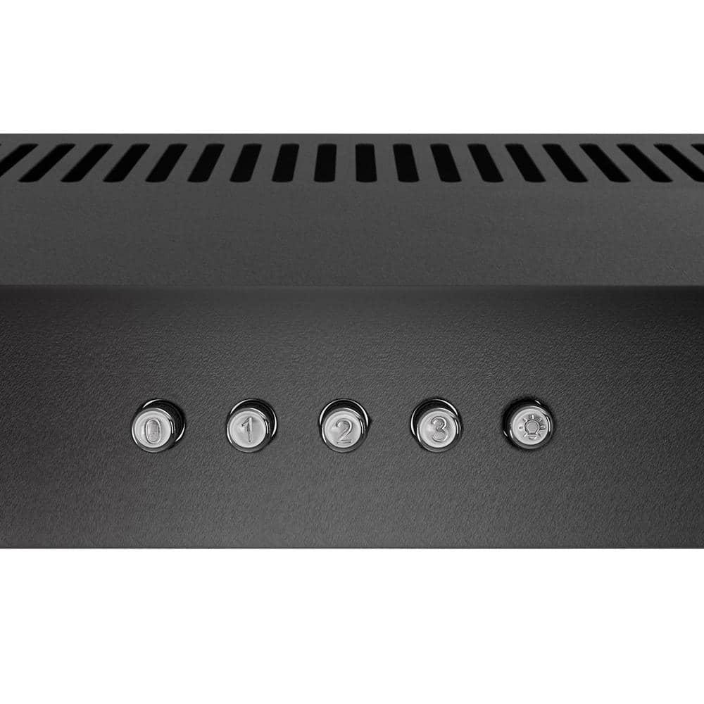 Streamline Cosenza 30" 80 Cubic Feet Per Minute Convertible Under Cabinet Range Hood with Mesh Filter and Light Included