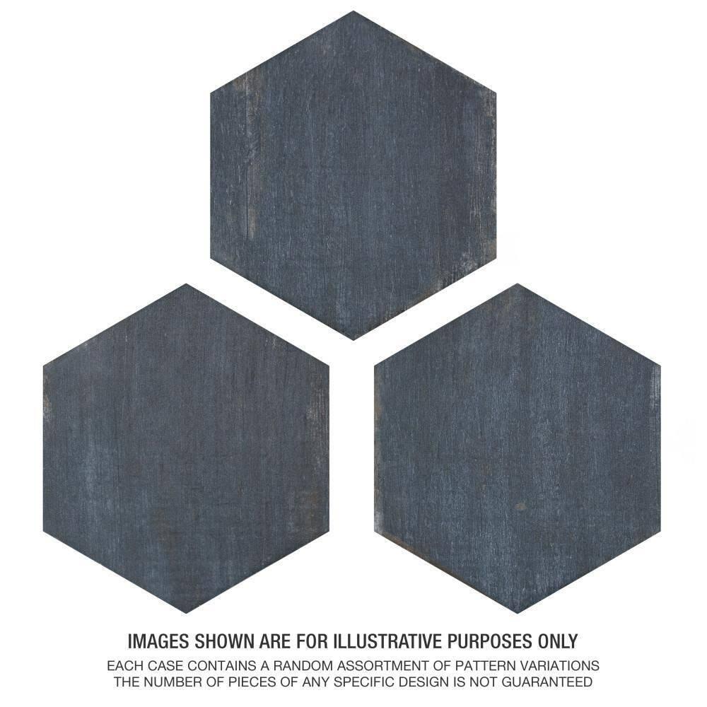 Retro 7" x 8" Porcelain Wood Look Wall & Floor Tile