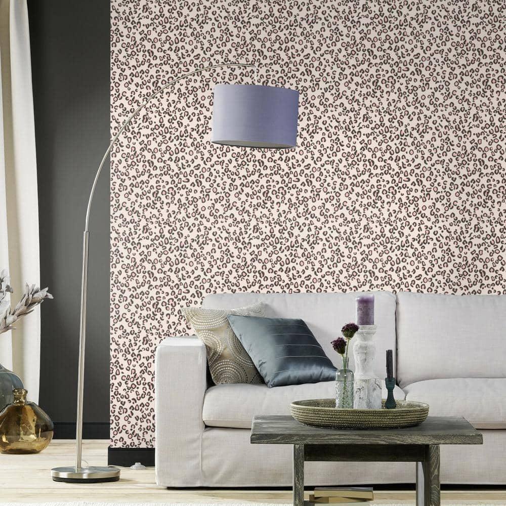 Rasch Damisa Mustard Leopard Print Unpasted Vinyl Wallpaper, 20.5-in by 33-ft, 56.4 sq. ft.