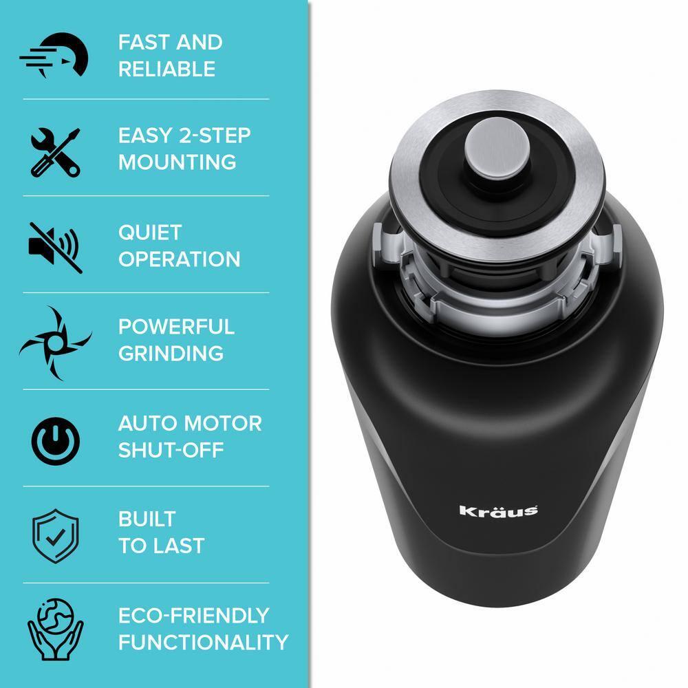 Kraus 33" L x 19" W Double Basin Farmhouse Kitchen Sink with Accessories KHU102-33-100-75MB