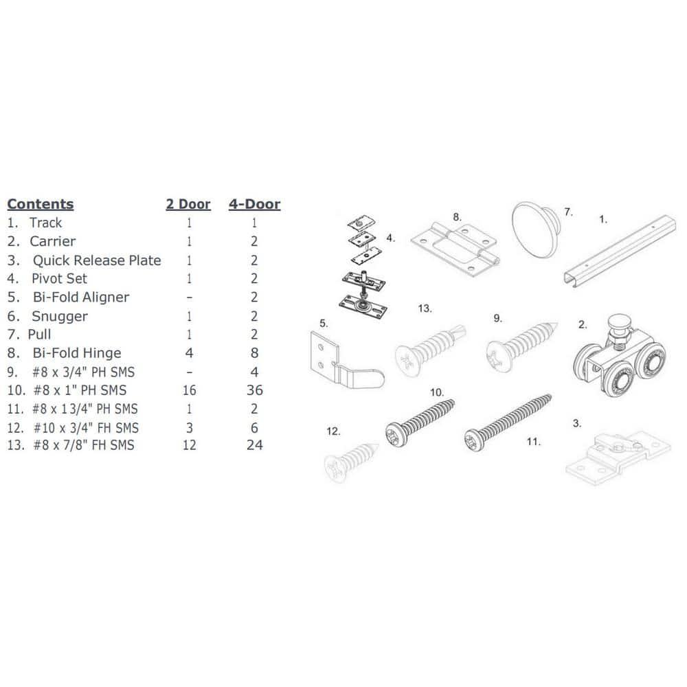 Belldinni Della Solid Manufactured Wood and Glass Prefinished Bi-Fold Door
