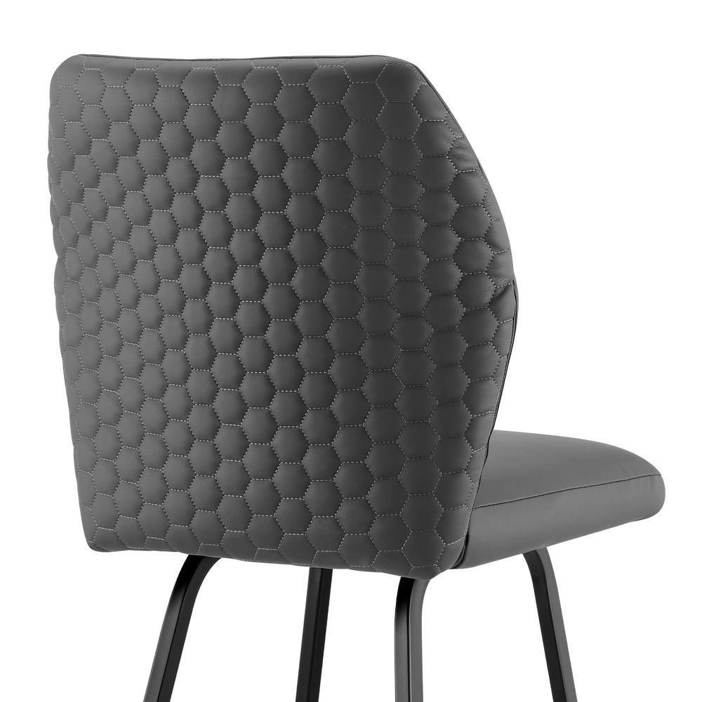 Armen Living Indoor Tahiti 30" Barstool in Auburn Bay finish with Brown Pu upholstery