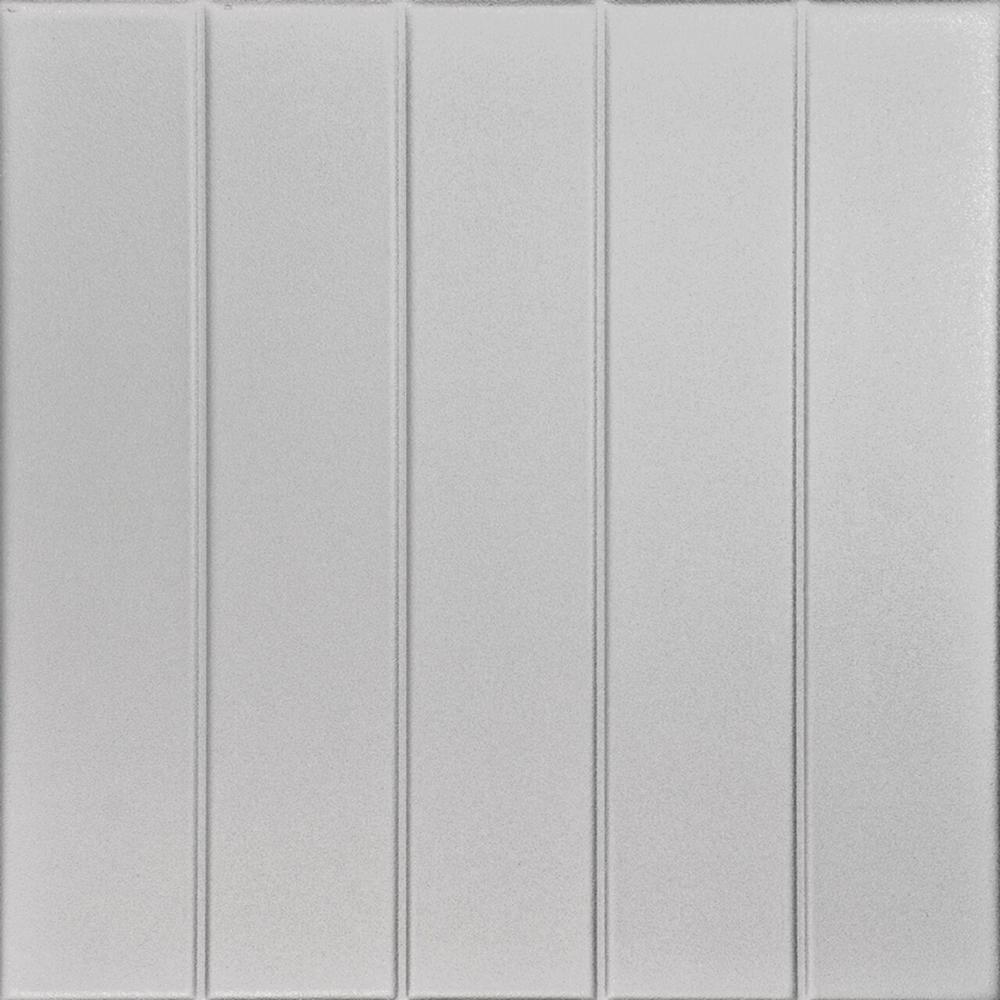Bead Board 1.6 ft. x 1.6 ft. Polystyrene Glue-up Ceiling Tile