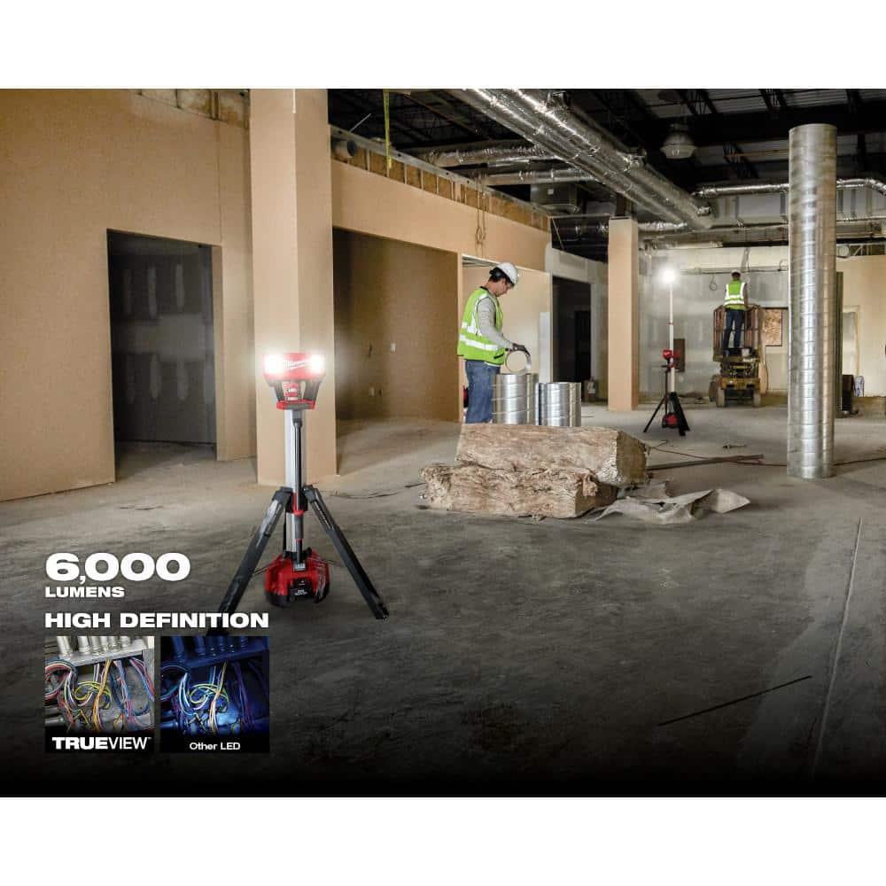 Milwaukee 2136-20 M18 ROCKET LED Tower Light and Charger 7 ft. Max Height