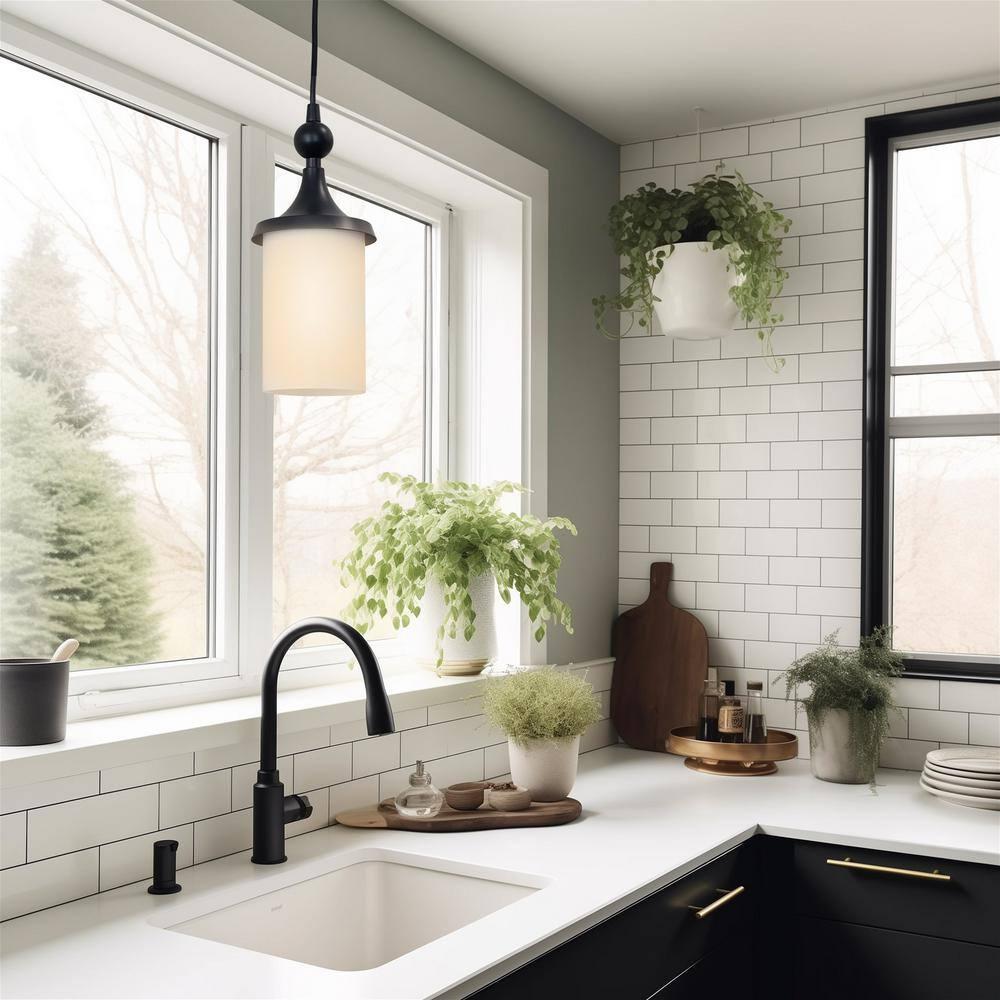 Kira Home 7" Cylinder Glass Shades, Opal Replacement Glass, 1-5/8" Fitter Opening for Threaded Medium Base Socket, 6.75"