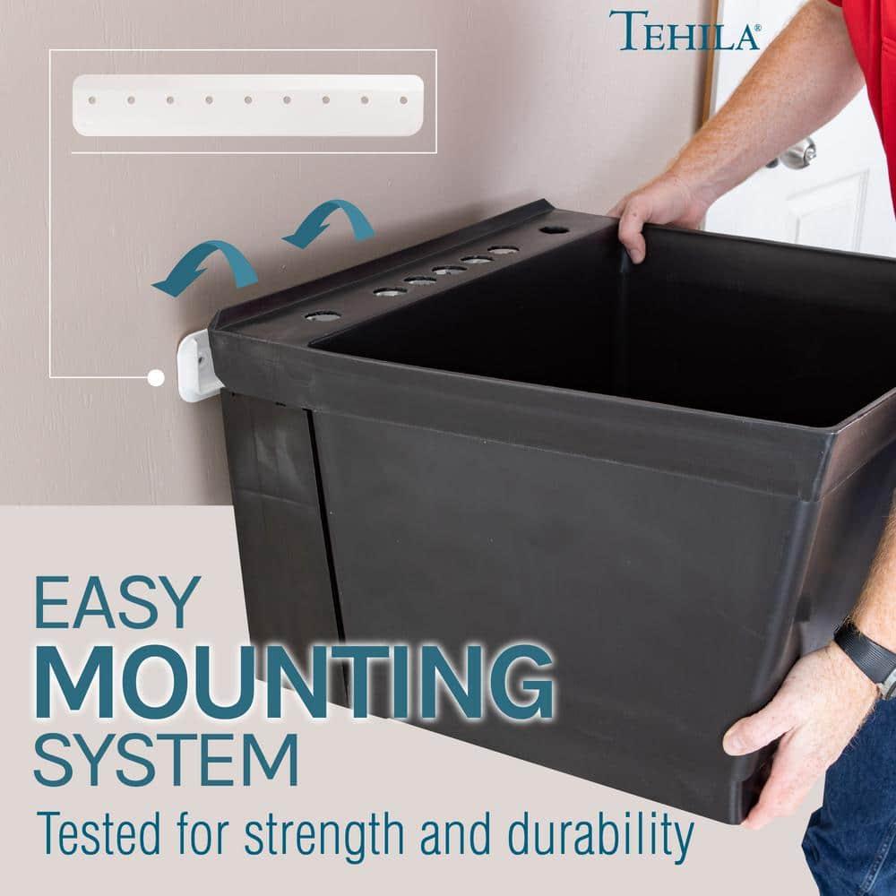 Utility-Sink 040 US3502BLK 23" L x 24" W Wall Mount Laundry Sink