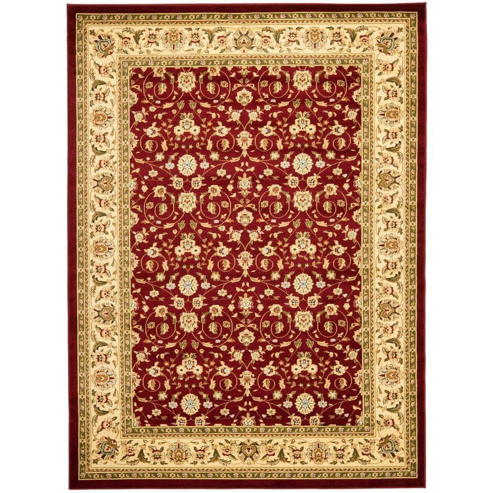 Lyndhurst LNH312 Power Loomed Area Rug - Red/Ivory - 4'x6' - Safavieh.