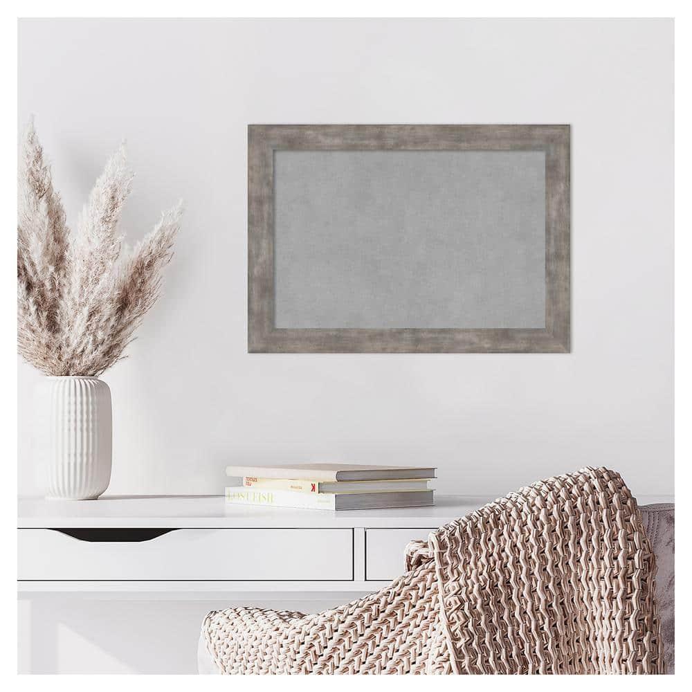 Amanti Art Marred Pewter Framed Magnetic Board 21 x 15 in.