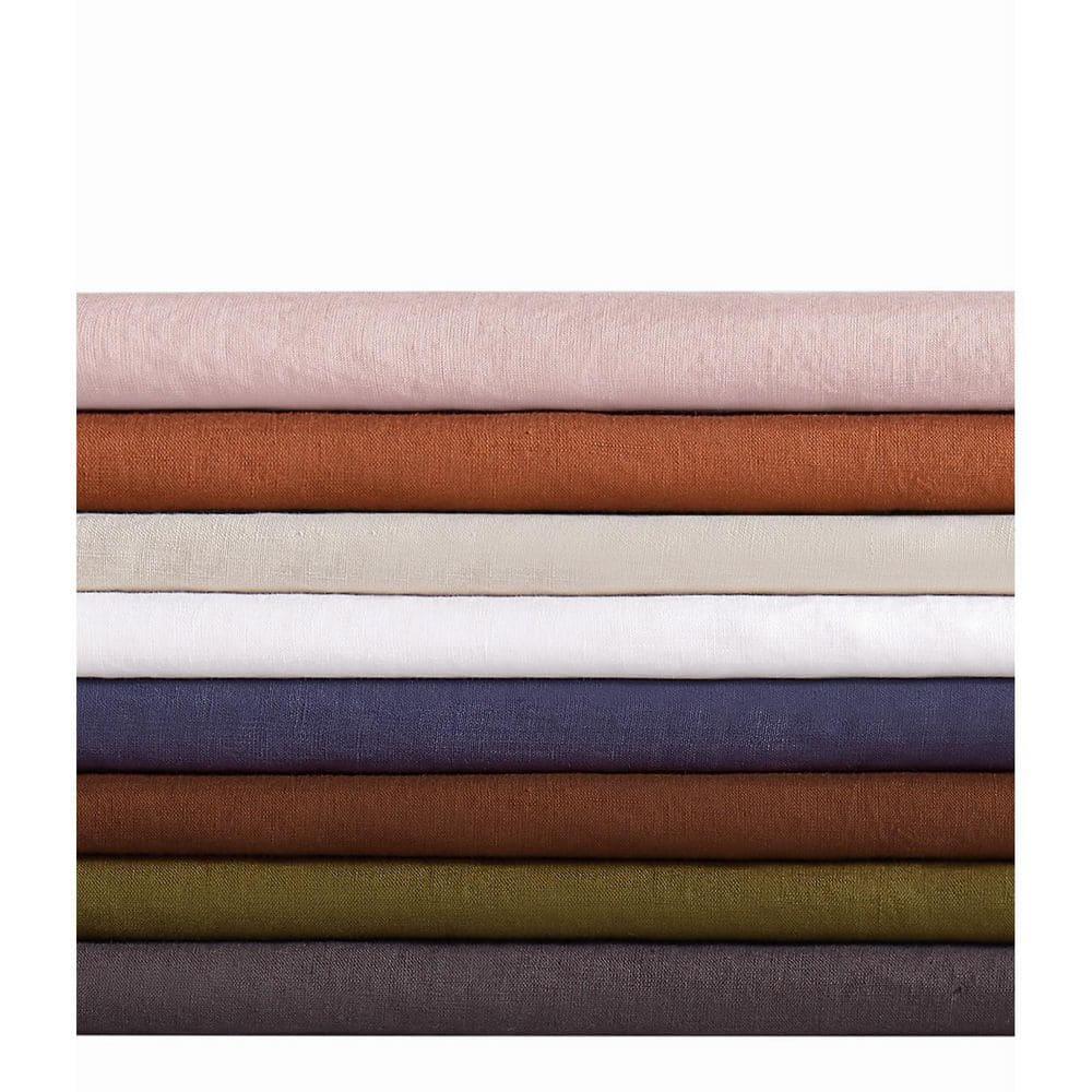 Brooklyn Loom Solid 100% Linen 3-Piece Comforter Set