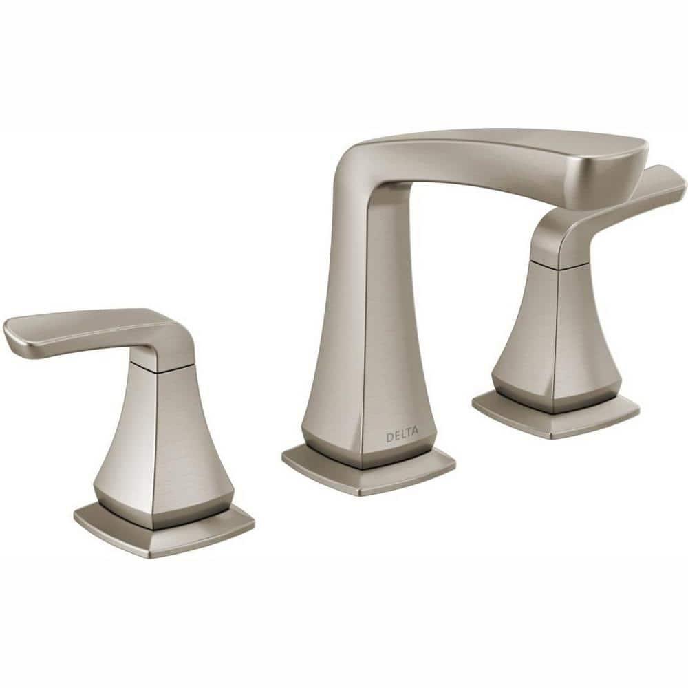 Vesna Widespread Bathroom Faucet 3 Hole, 2-handle Bathroom Sink Faucet with Drain Assembly