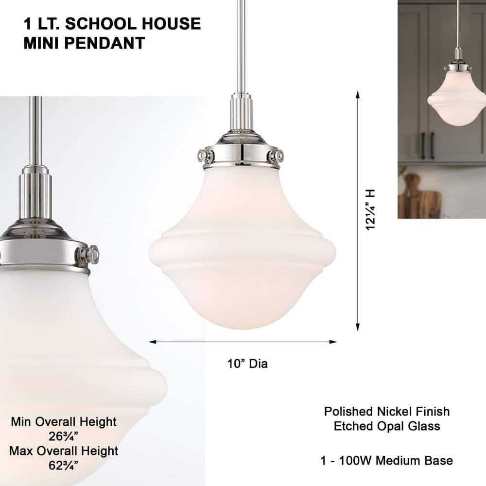 Minka Lavery 27029 1 Light Mini Pendant From The Madison Avenue Collection - Nickel