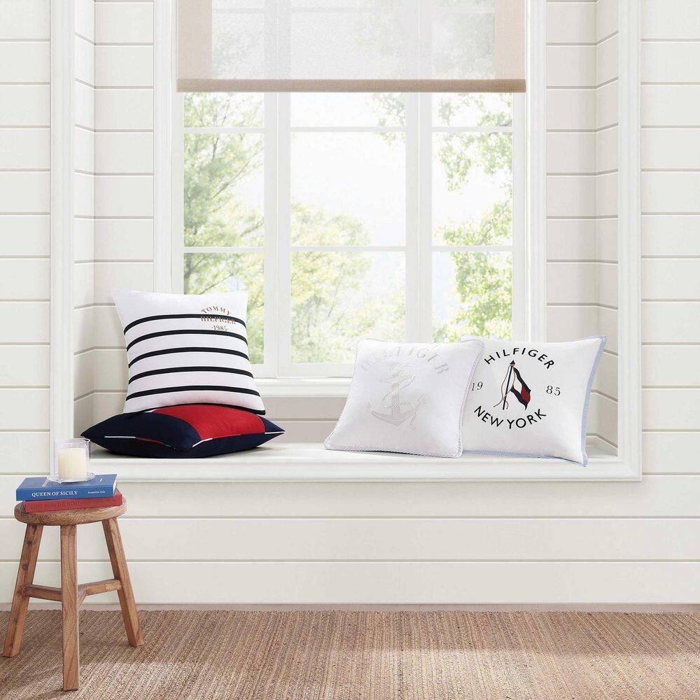 Tommy Hilfiger Flag Navy Throw Pillow | Wayfair
