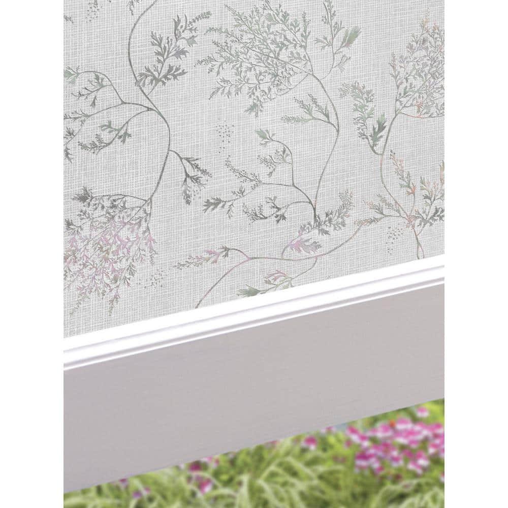 24" x 36" Silver Fern Window Film - Artscape: Decorative, Non-Adhesive, Easy Apply Vinyl