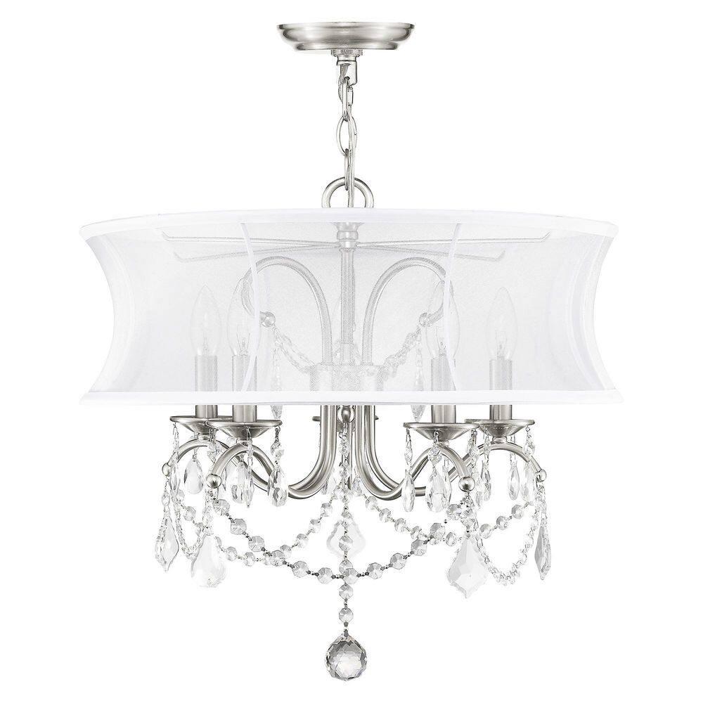 Livex Lighting Newcastle 5 - Light Chandelier in  Brushed Nickel