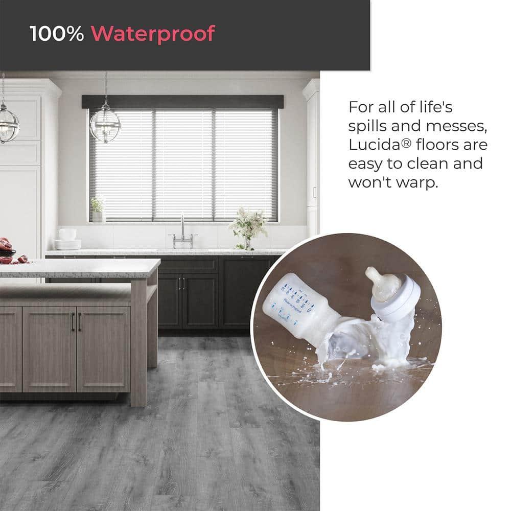 BaseCore 12mil x 6" W x 36" L Peel and Stick Luxury Vinyl Plank Flooring