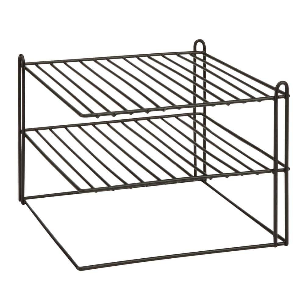 Honey-Can-Do Steel Expandable Kitchen Pantry Organizer Shelf, Black