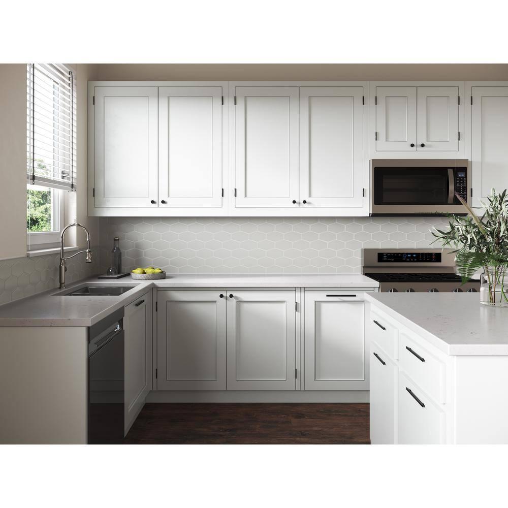 Long Hex 10.60in.x11 in. Glass Mosaic Tile