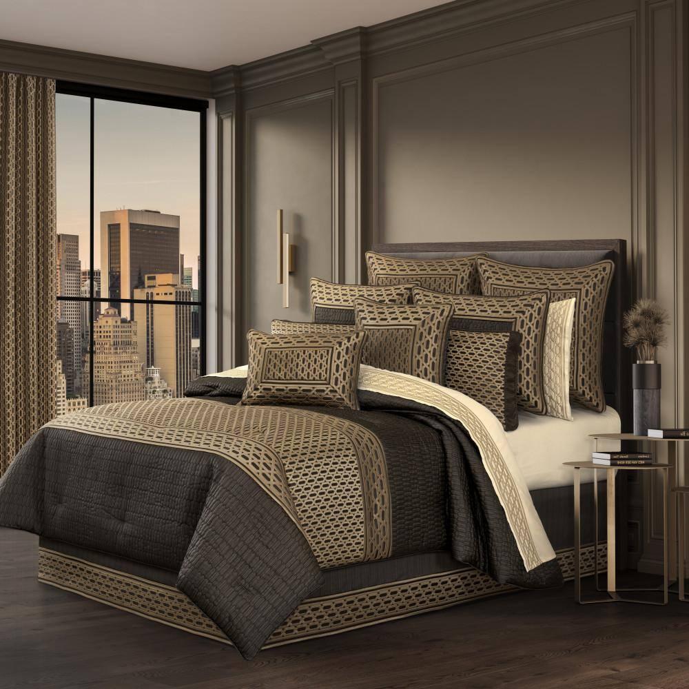 J. Queen New York Metropolitan King 4Pc. Comforter Set Bronze | Perigold