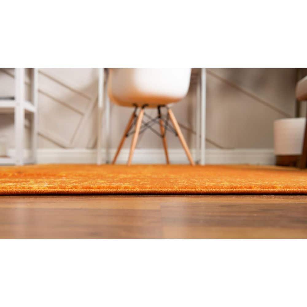 Unique Loom 8' 0 x 10' 0 Sofia Casino Orange Area Rug