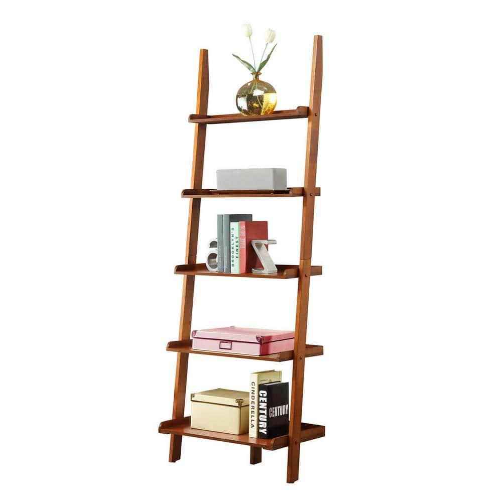 Convenience Concepts American Heritage Bookshelf Ladder, Cherry