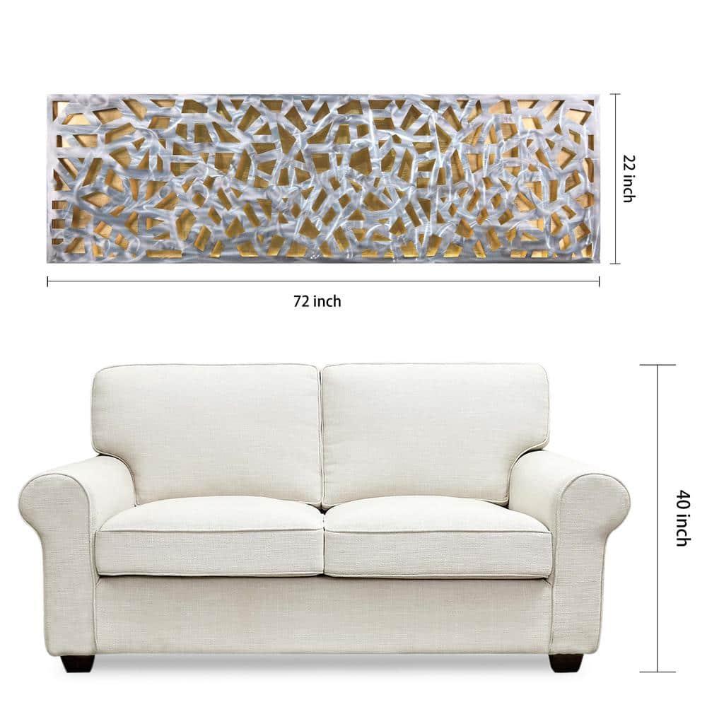 Empire Art Direct Radiant Fusion Leaf encased on a 3D Polished Steel Abstract Metal Wall Art