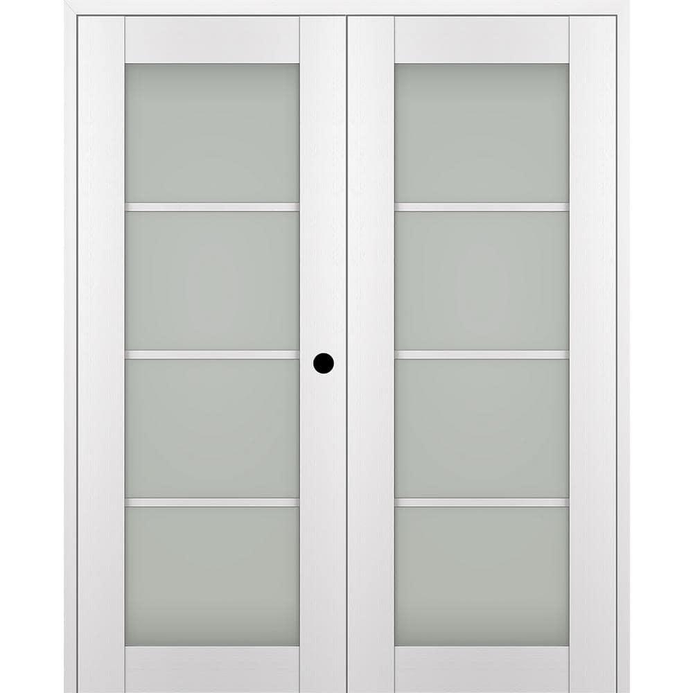 Belldinni Palladio 4 Lite Solid Manufactured Wood and Glass Paneled Prefinished French Door